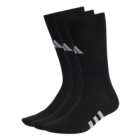 Adidas Performance Light Crew Socks 3 Pairs - Black/Black/Black