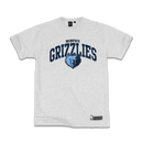 NBA Essentials Mens Team Arch T-Shirt - Memphis Grizzlies - Grey Marle