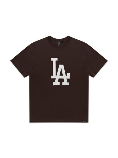 Majestic Core Logo Tee - LA Dodgers - Dark Oak