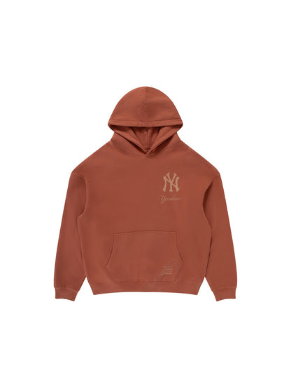 Majestic Athletic NY Yankees Tonal Fleece Hoody - Rustic Brown