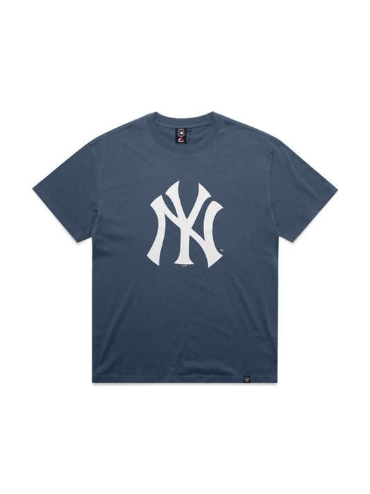Majestic Athletic Large Logo Tee - NY Yankees - French Navy