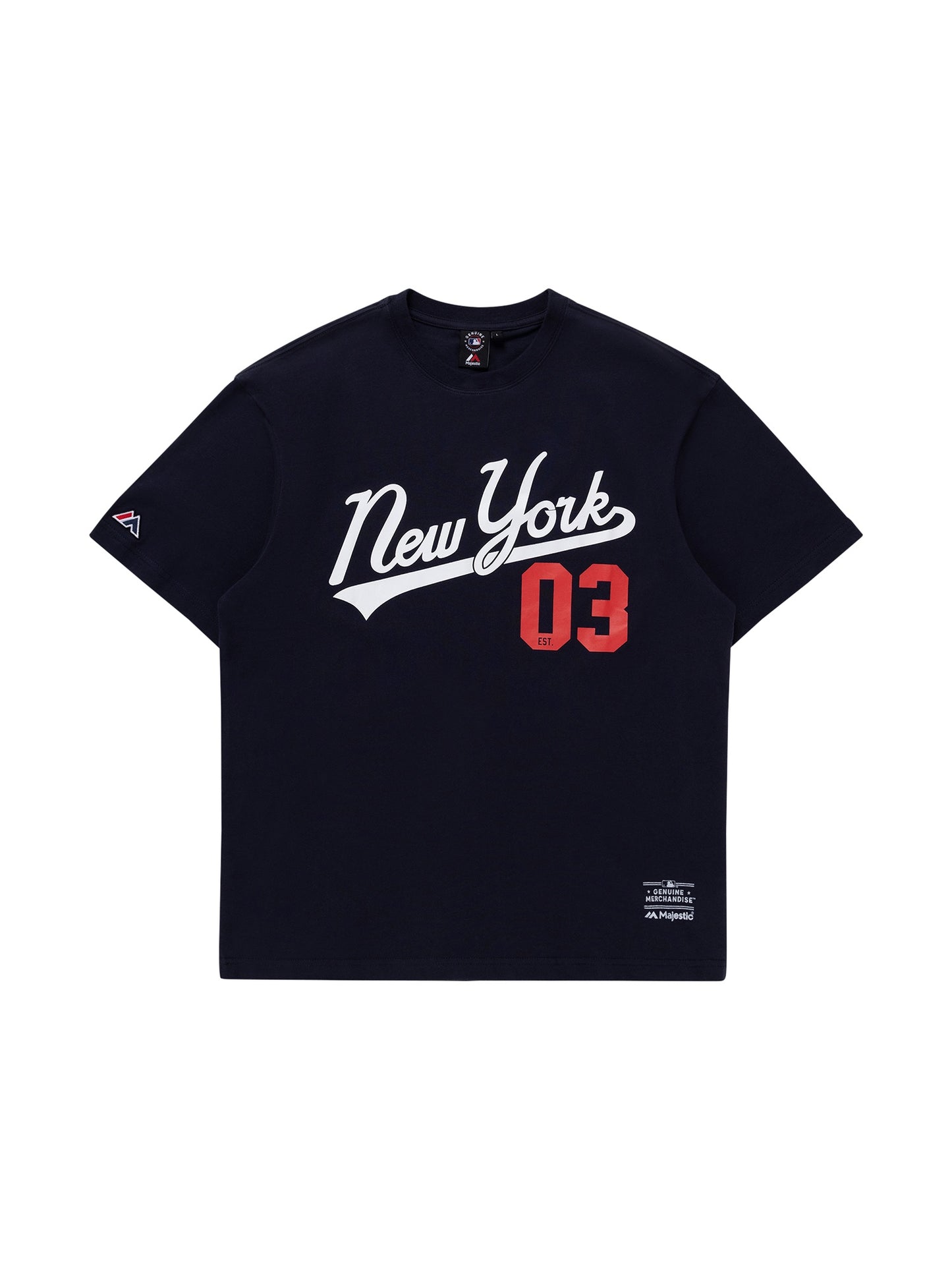 Majestic MLB New York Yankees Script Tee - Seaborn