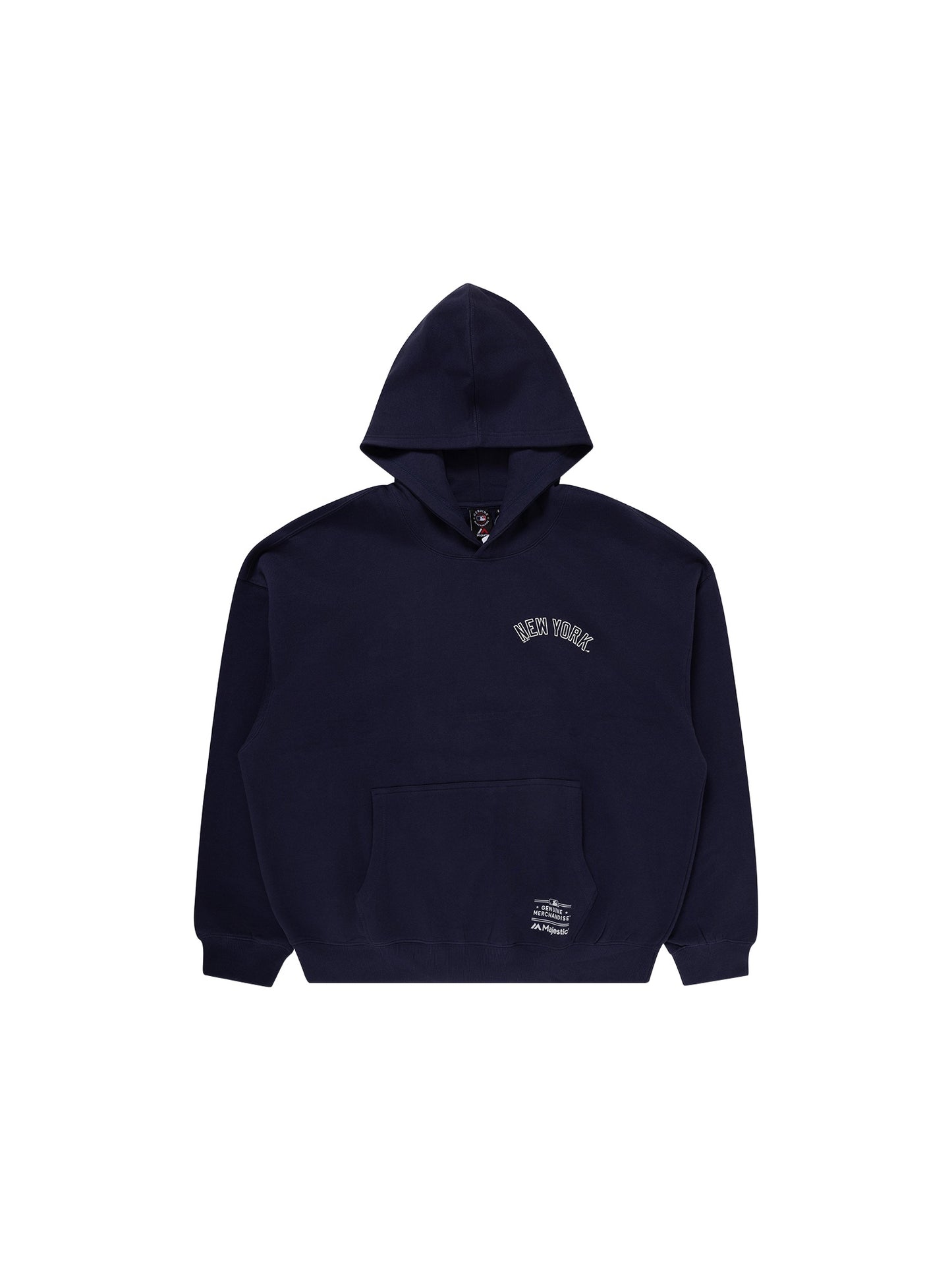Majestic Athletic NY Yankees CLSC Crest Fleece Hoody - True Navy