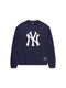 Majestic Athletic NY Yankees CLSC Crest Fleece Crew - True Navy