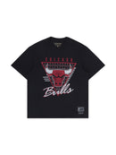 Mitchell & Ness Chicago Bulls Tri Logo Tee - Faded Black