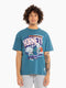 Mitch & Ness Charlotte Hornets Abstract Tee - Hornets Teal