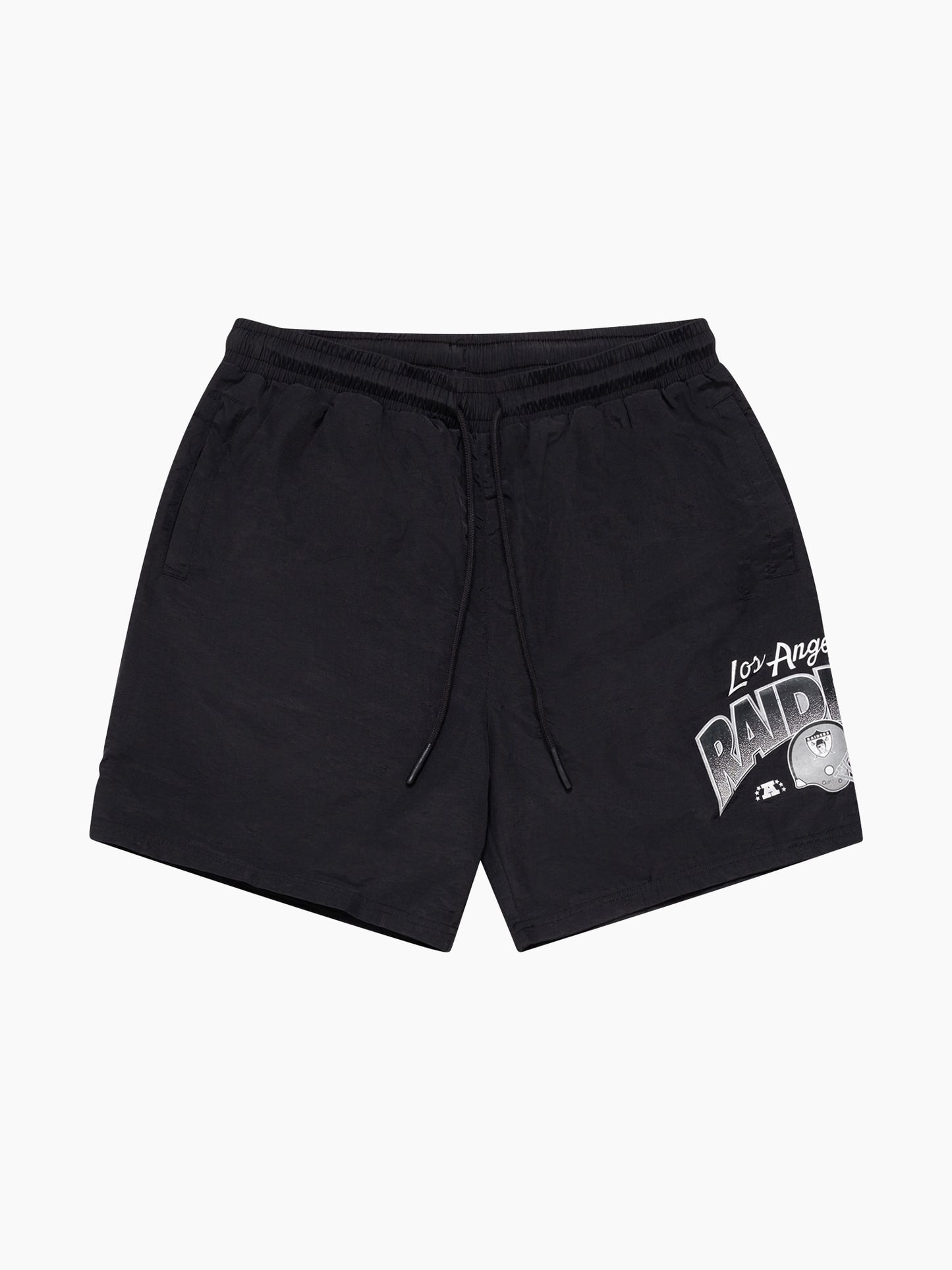 Mitchell & Ness Los Angeles Raiders Big Hit Nylon Shorts - Black