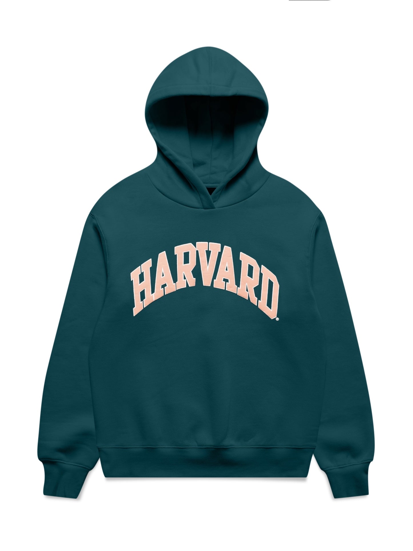 NCAA Womens Harvard Puff Print Hoodie - Deep Teal