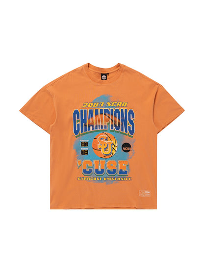 NCAA Mens Syracuse University Tournament Champs Tee - Vintage Orange