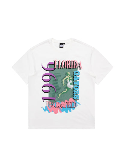 NCAA Florida Gators Track & Field Tee - Vintage White