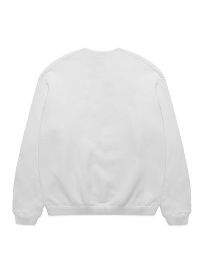 NCAA North Carolina Puff Print Crew - Vintage White