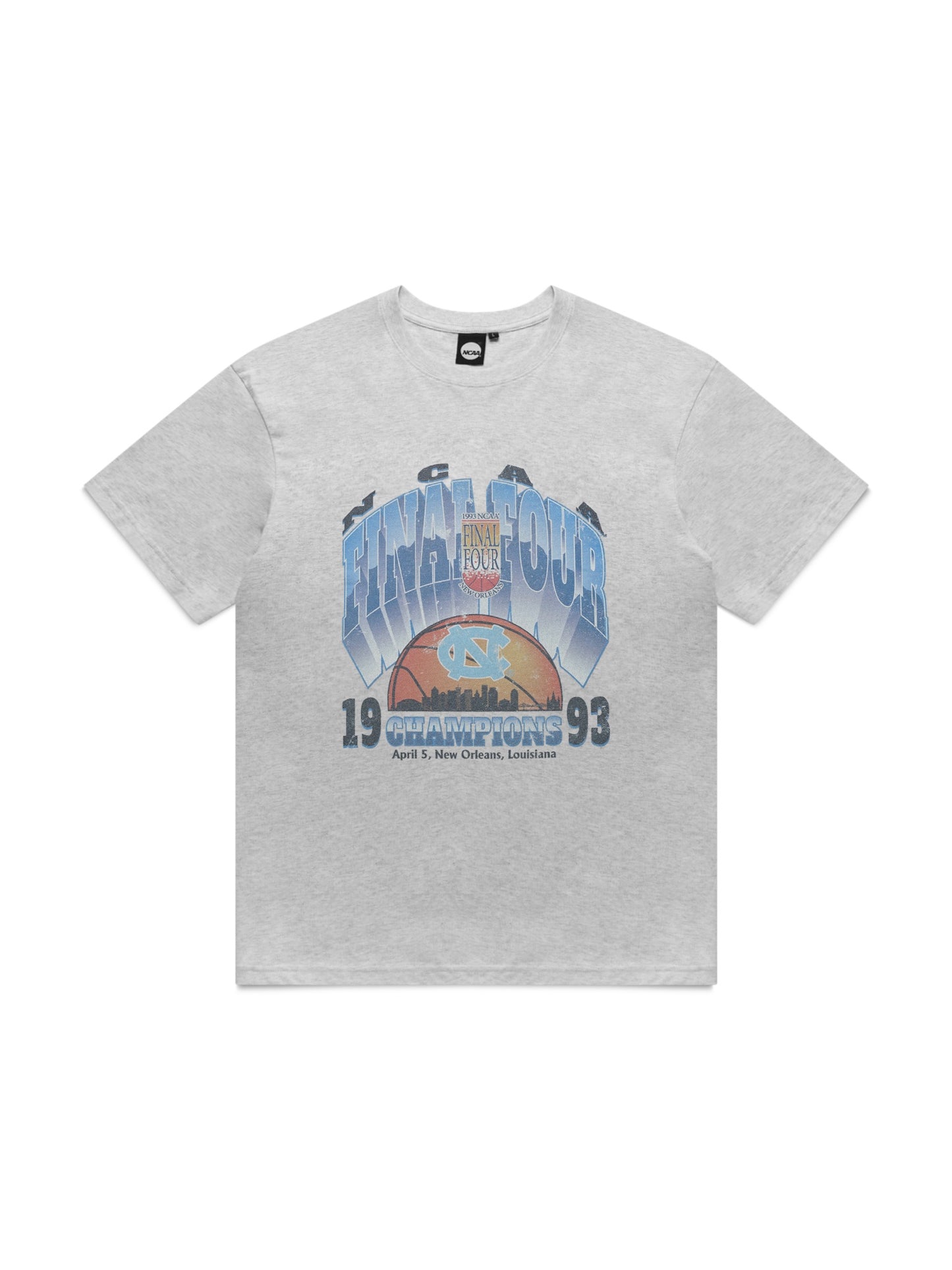 NCAA 1993 North Carolina Final Four Champs Tee - Vintage Marl