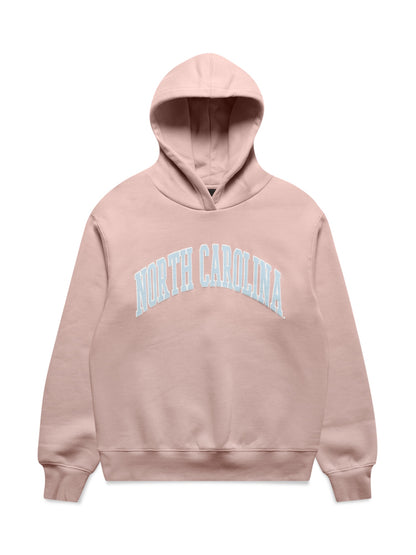 NCAA Womens North Carolina Puff Print Hoodie - Pale Mauve