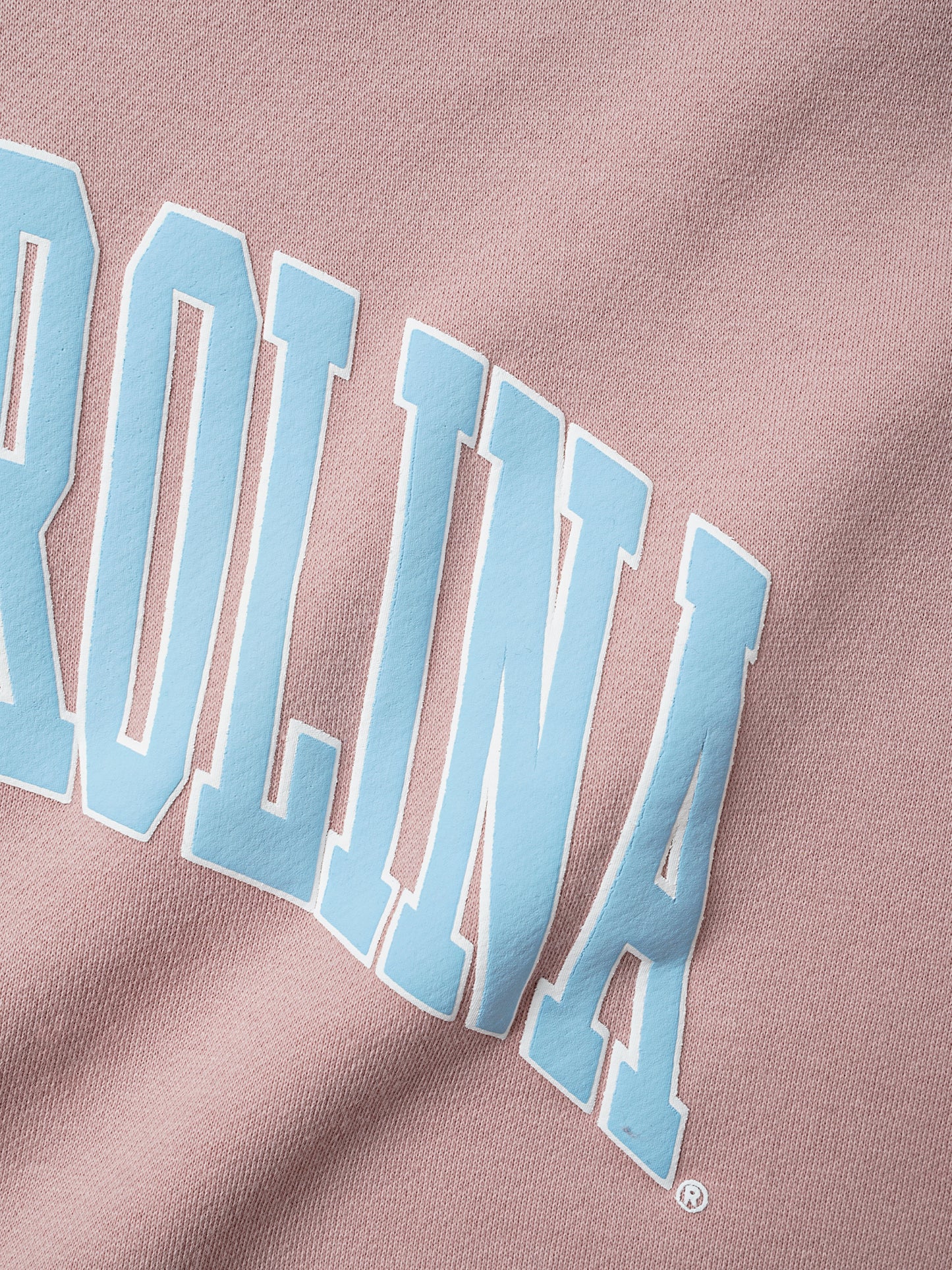 NCAA Womens North Carolina Puff Print Hoodie - Pale Mauve