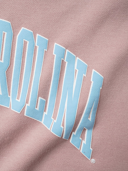 NCAA Womens North Carolina Puff Print Hoodie - Pale Mauve
