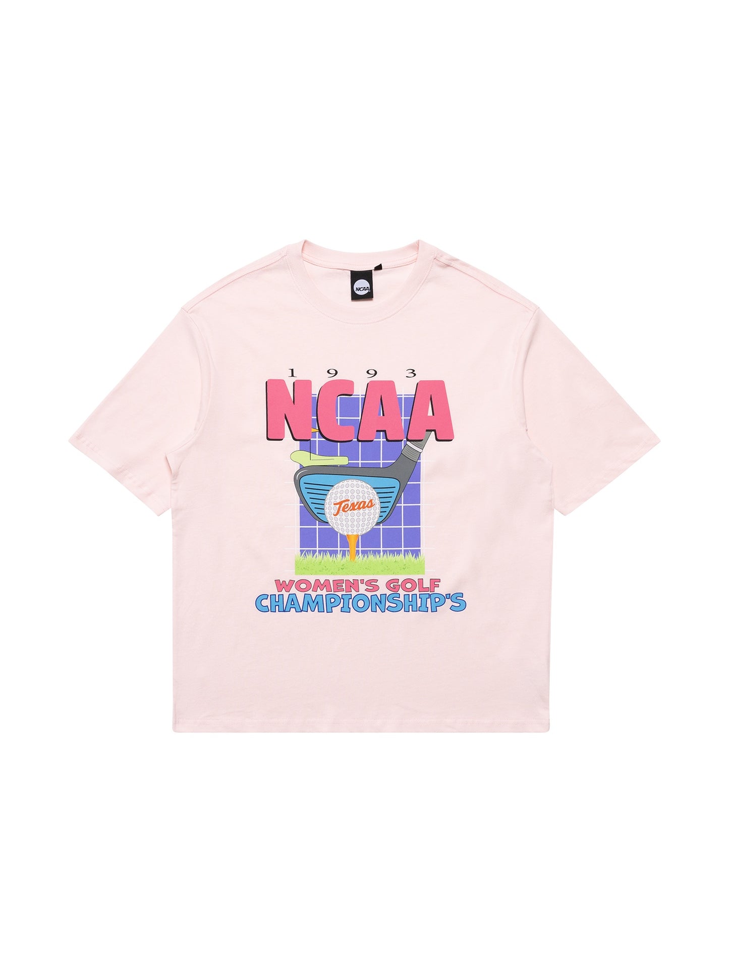 NCAA Texas University Golf Championship Tee - Baby Pink