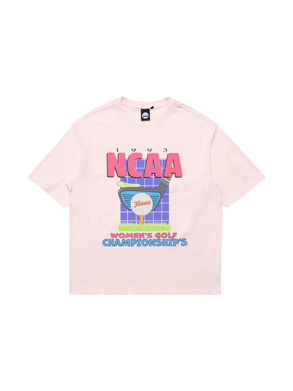 NCAA Texas University Golf Championship Tee - Baby Pink