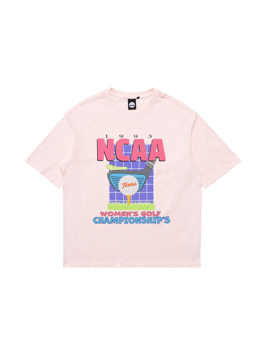 NCAA Texas University Golf Championship Tee - Baby Pink