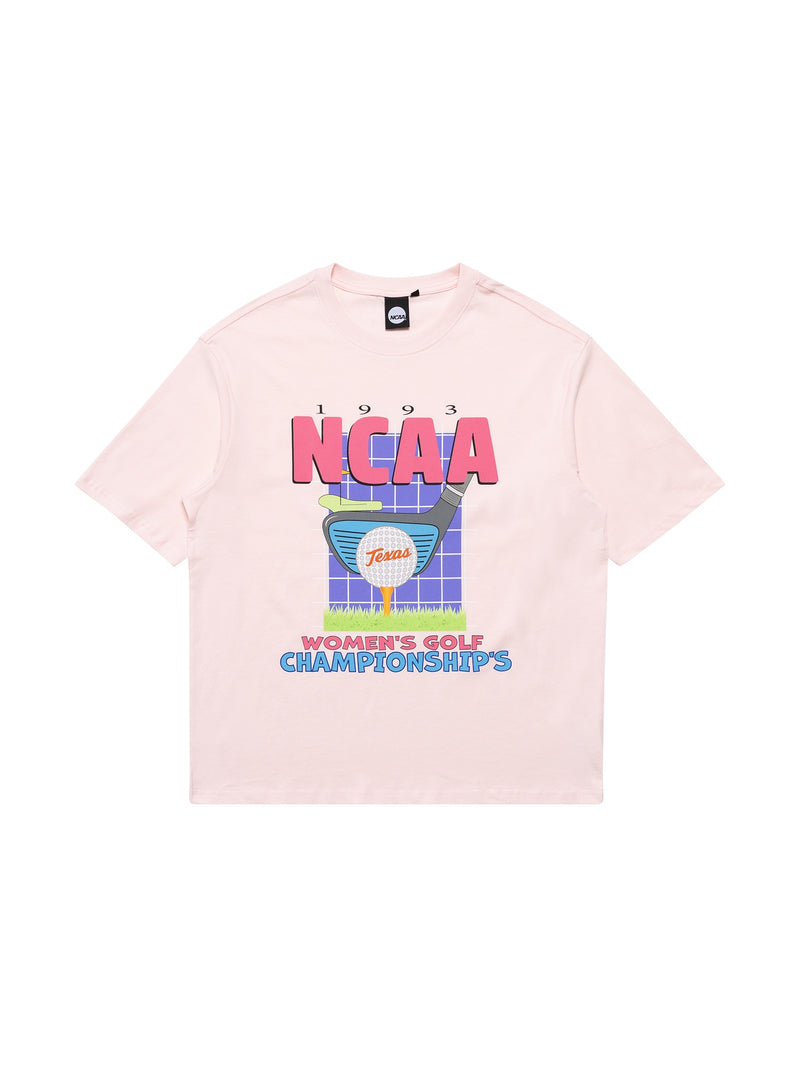 NCAA Texas University Golf Championship Tee - Baby Pink