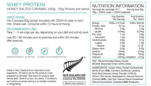 Pure  Whey Protein Concentrate - Salted Caramel