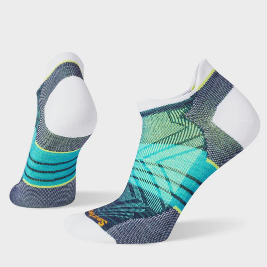 Smartwool Womens Run Zero Cushion Low Ankle Socks- White