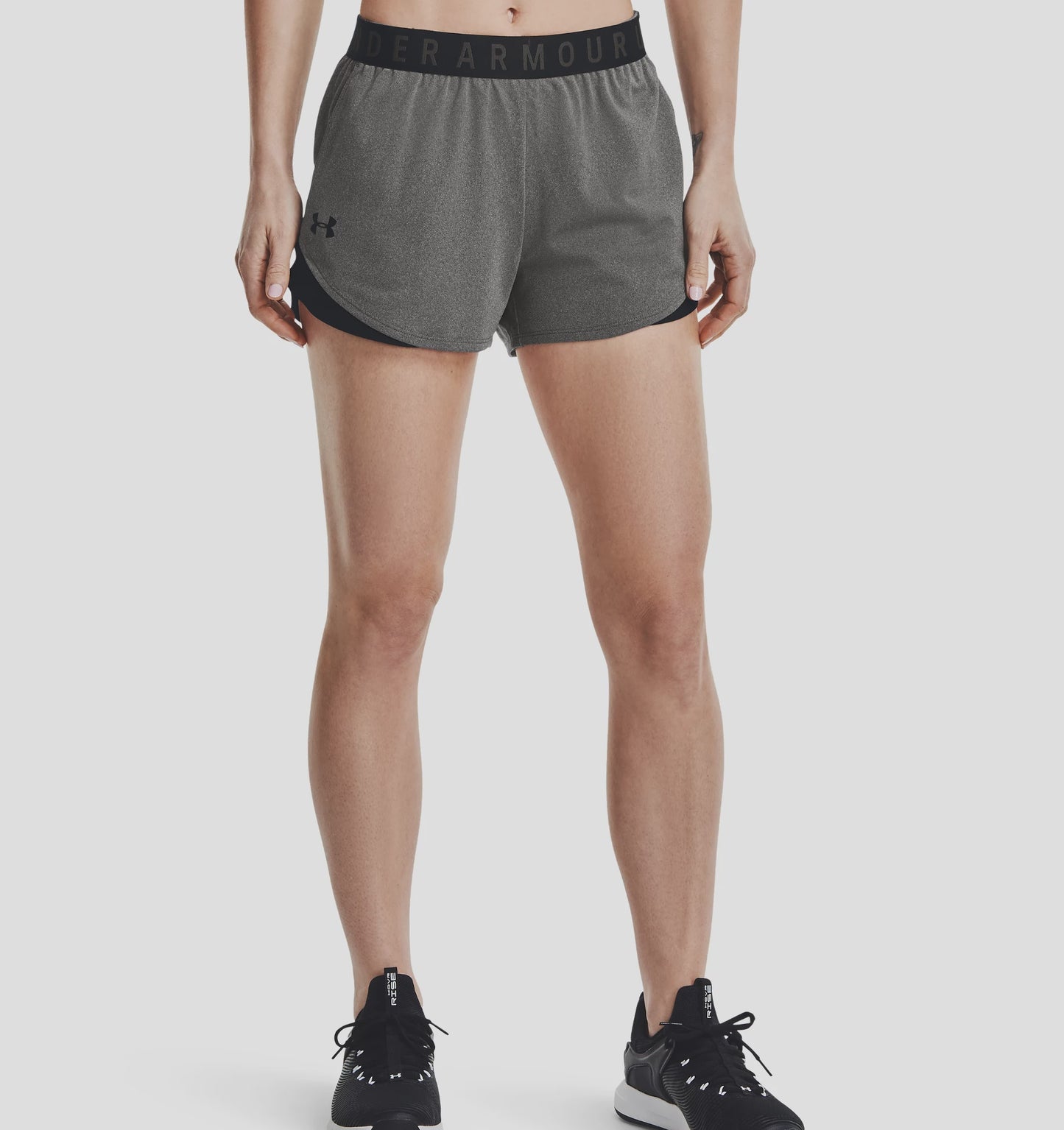 Under Armour Womens Play Up Short 3.0 - Carbon Heather/Black
