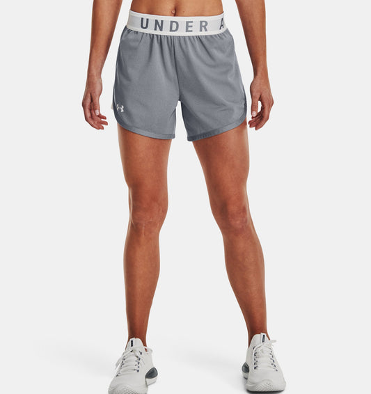 Under Armour Womens Play Up Short 5 inch - Steel Light Heather
