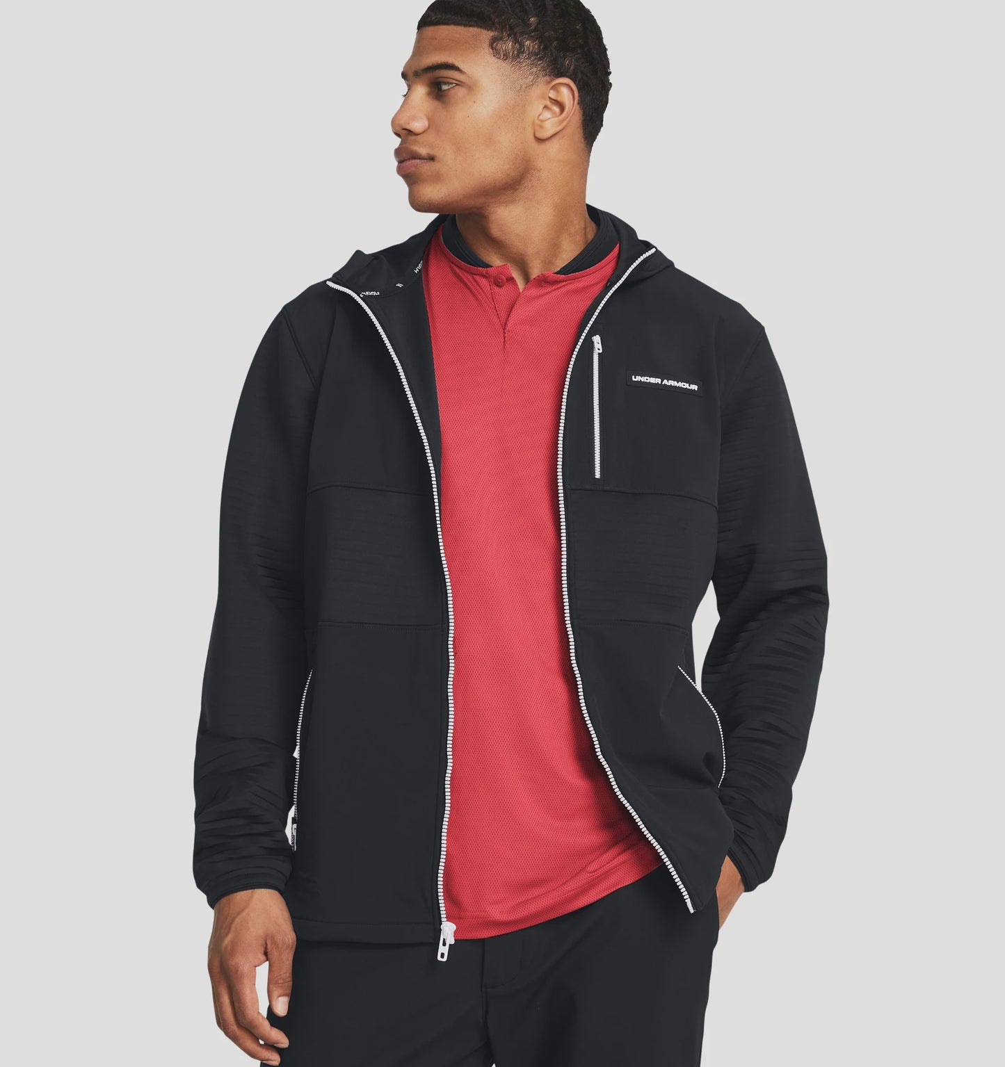 Under Armour Mens Storm Daytona Full Zip - Black/White