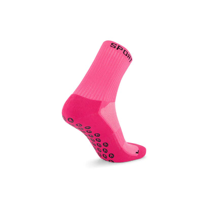 Vice Sport Grip Socks - Pink Crew