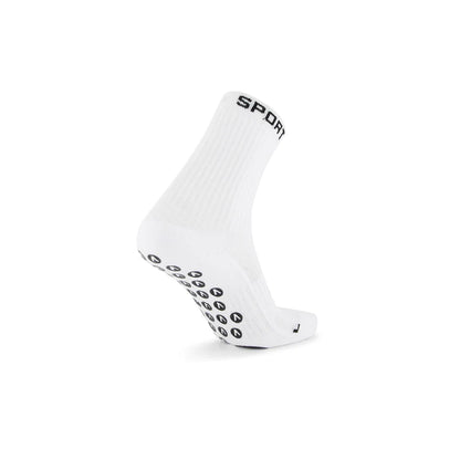 Vice Sport Grip Socks - White Crew