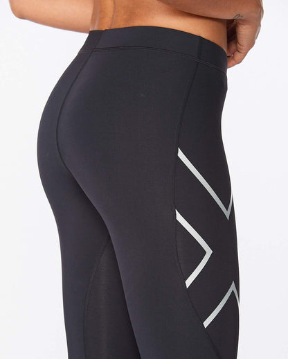 2XU Womens Core Compression Tights - Black/Silver