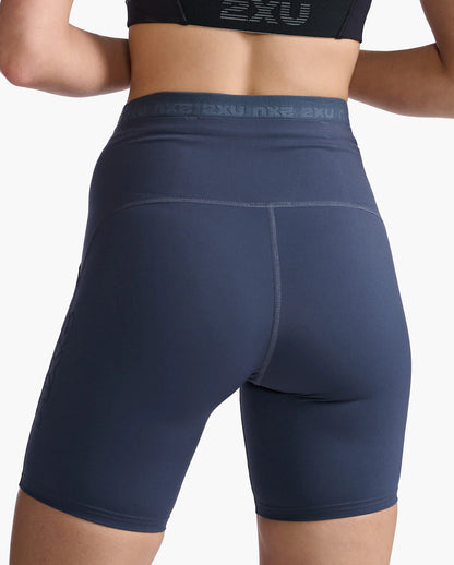 2XU Womens Form Stash Hi-Rise Bike Shorts - India Ink