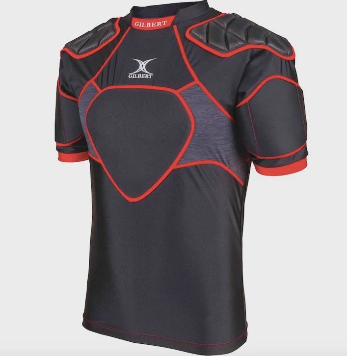 Gilbert XP 300 Shoulder Pads - Black/Red