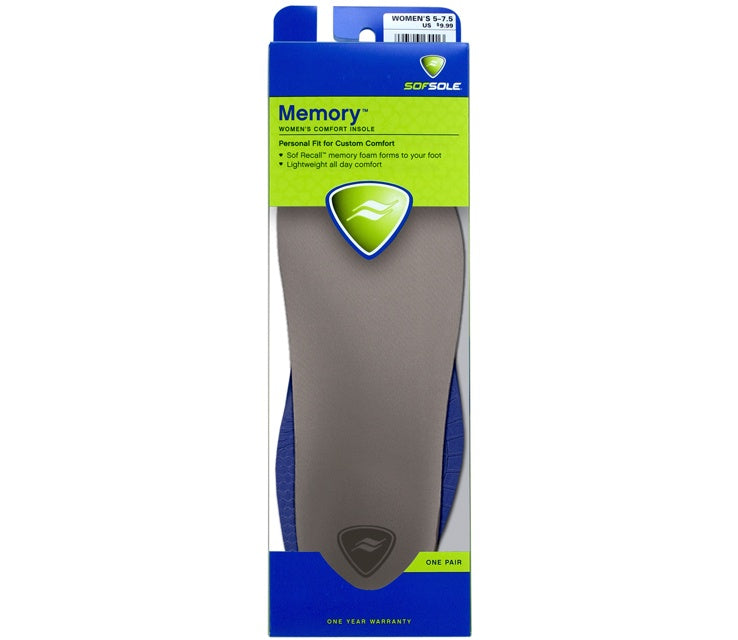 Sof-sole Memory Womens Comfort Insole