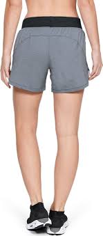 Under Armour Womens Launch Go All Day Short- Black/Heather