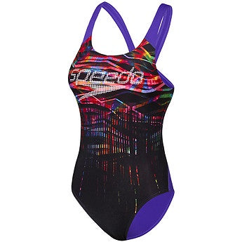 Speedo Girls Leaderback One Piece-Magnetic