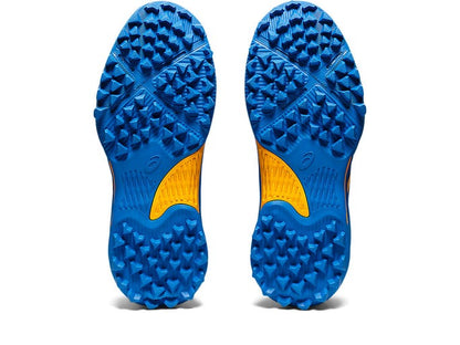 Asics Kids Field Speed GS Turf and Hockey Shoe - Electric Blue/Sunflower