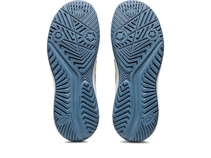 Asics Kids Gel Resolution 9 GS - Steel Blue/Hazard Green