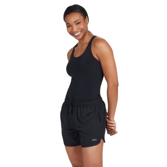 Zoggs Womens Indie Swim Shorts - Black