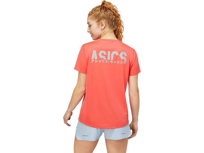 Asics Women's Katakana SS Top - Pink Grapefruit