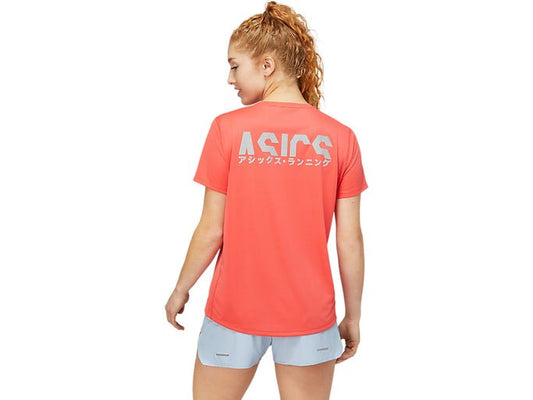 Asics Women's Katakana SS Top - Pink Grapefruit