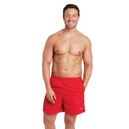 Zoggs Mens Penrith 17 Inch Swim Shorts - Red