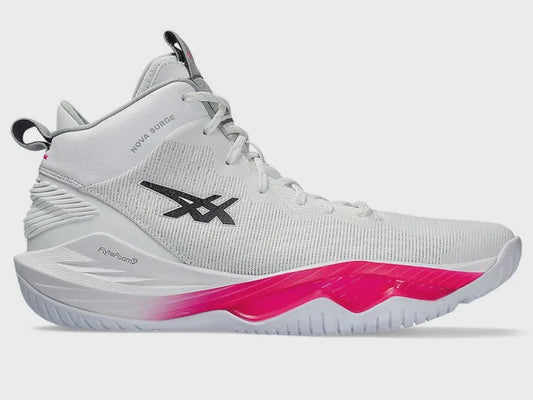 Asics Mens Nova Surge 2 Basketball Boots - White/Carrier Grey