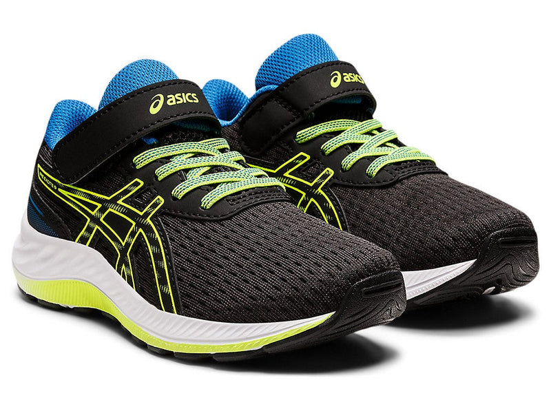 Asics Kid's Pre Excite 9 PS - Black/Hazard Green