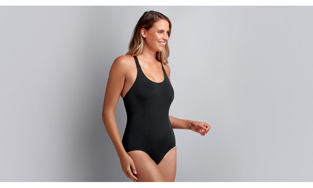 Funkita Ladies Brace Me Back One Piece - Black